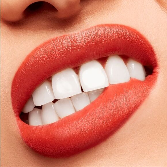 MAC Velvet Blur Slim Stick Lipstick in Sorry Not Sorry (Dirty Pumpkin Orange) - Picture 8 of 17